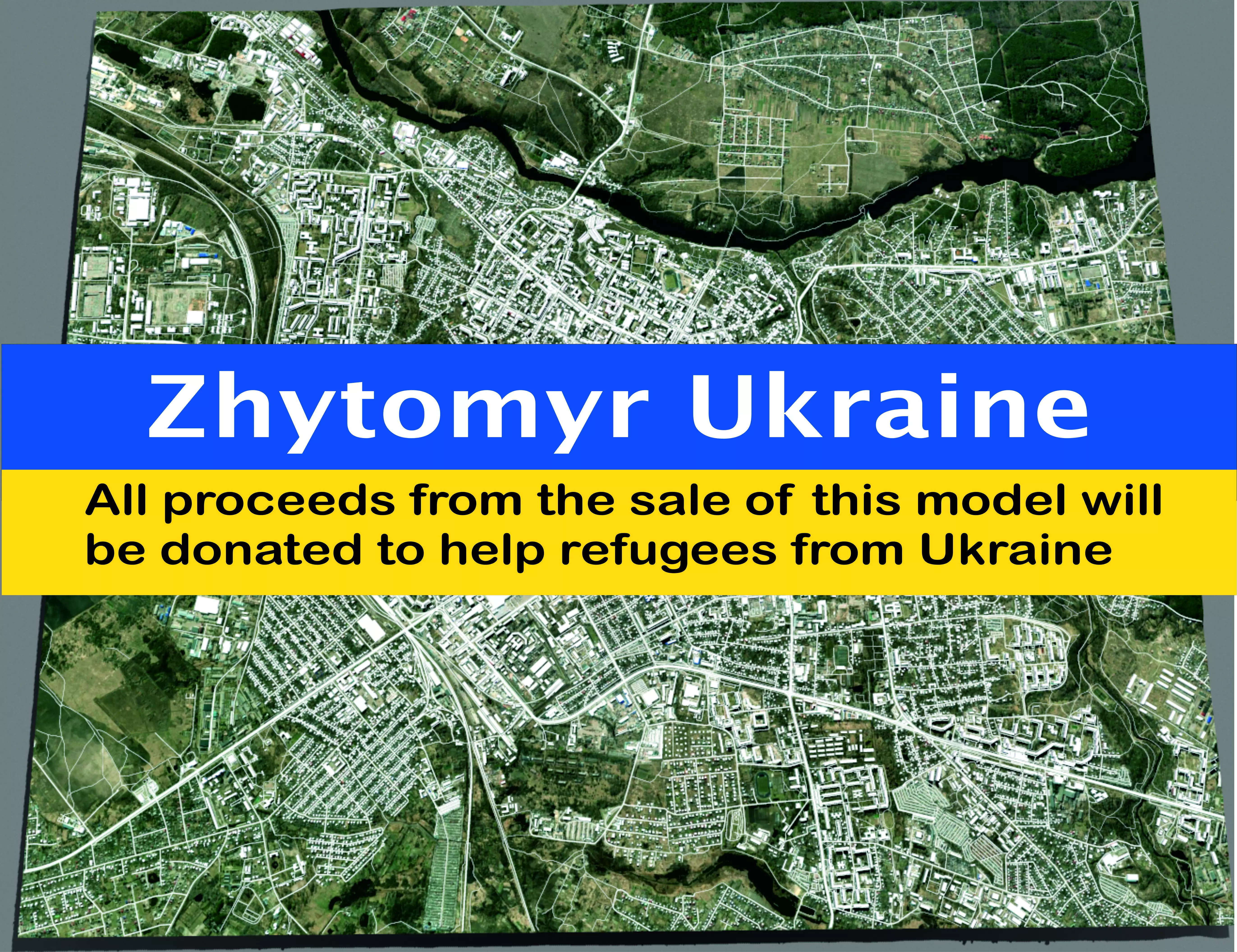 Cityscape Zhytomyr Ukraine 3D model