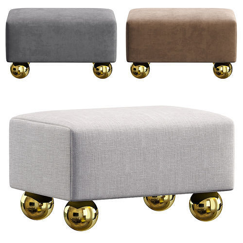 Pouffe MARILYN by Cazarina Interiors 3 Colors Version 3D model