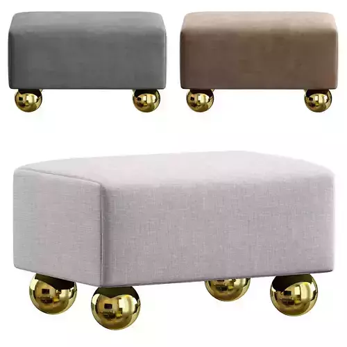 Pouffe MARILYN by Cazarina Interiors 3 Colors Version 3D model