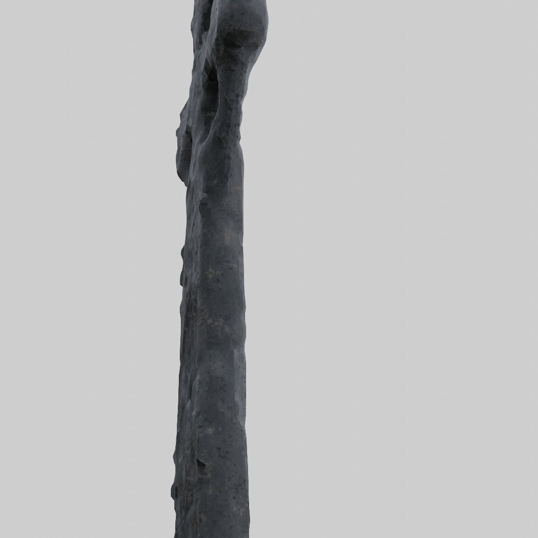 Celtic Ring Cross Grave Stone Old V2 3D model_6