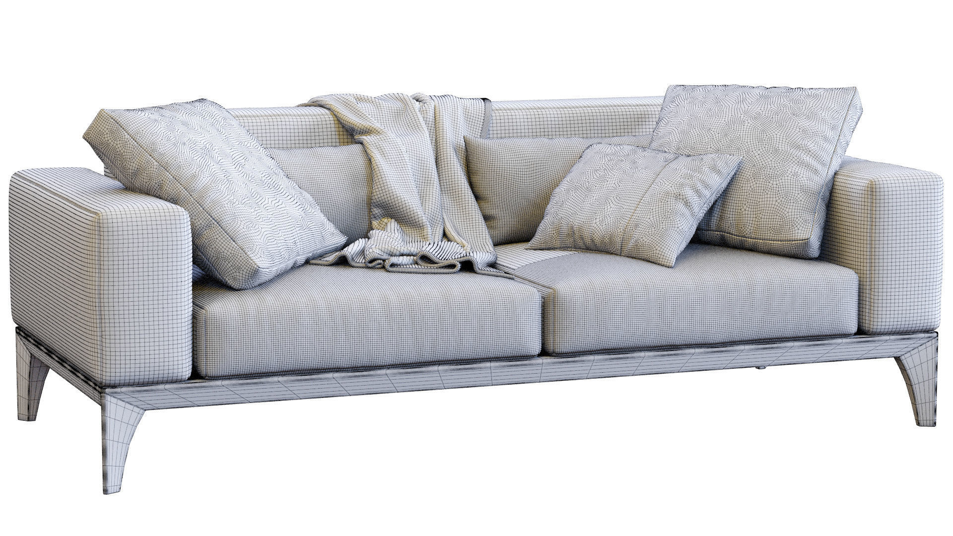 Sofa Fellow By Porada 3D model_12