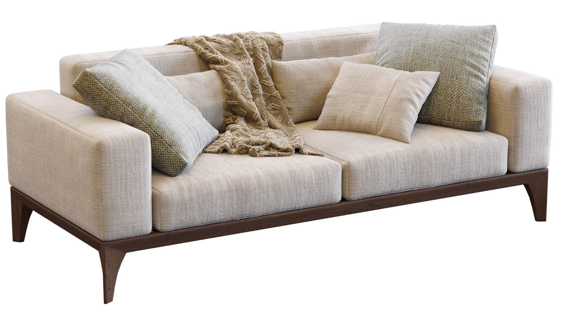 Sofa Fellow By Porada 3D model_10