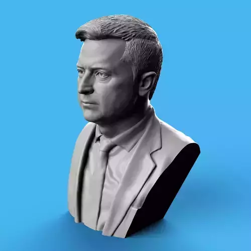 Volodymyr Zelensky Bust 3D print model