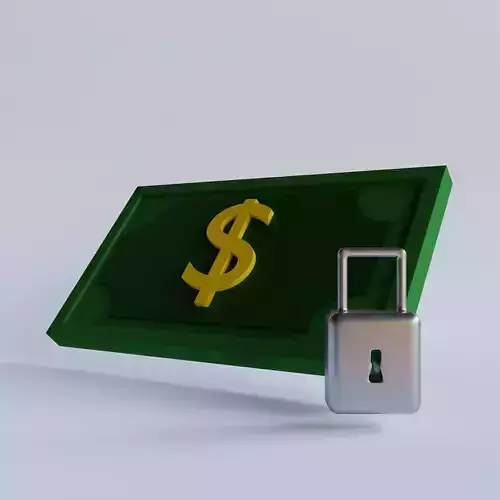 Security financial 3d icon Free 3D model