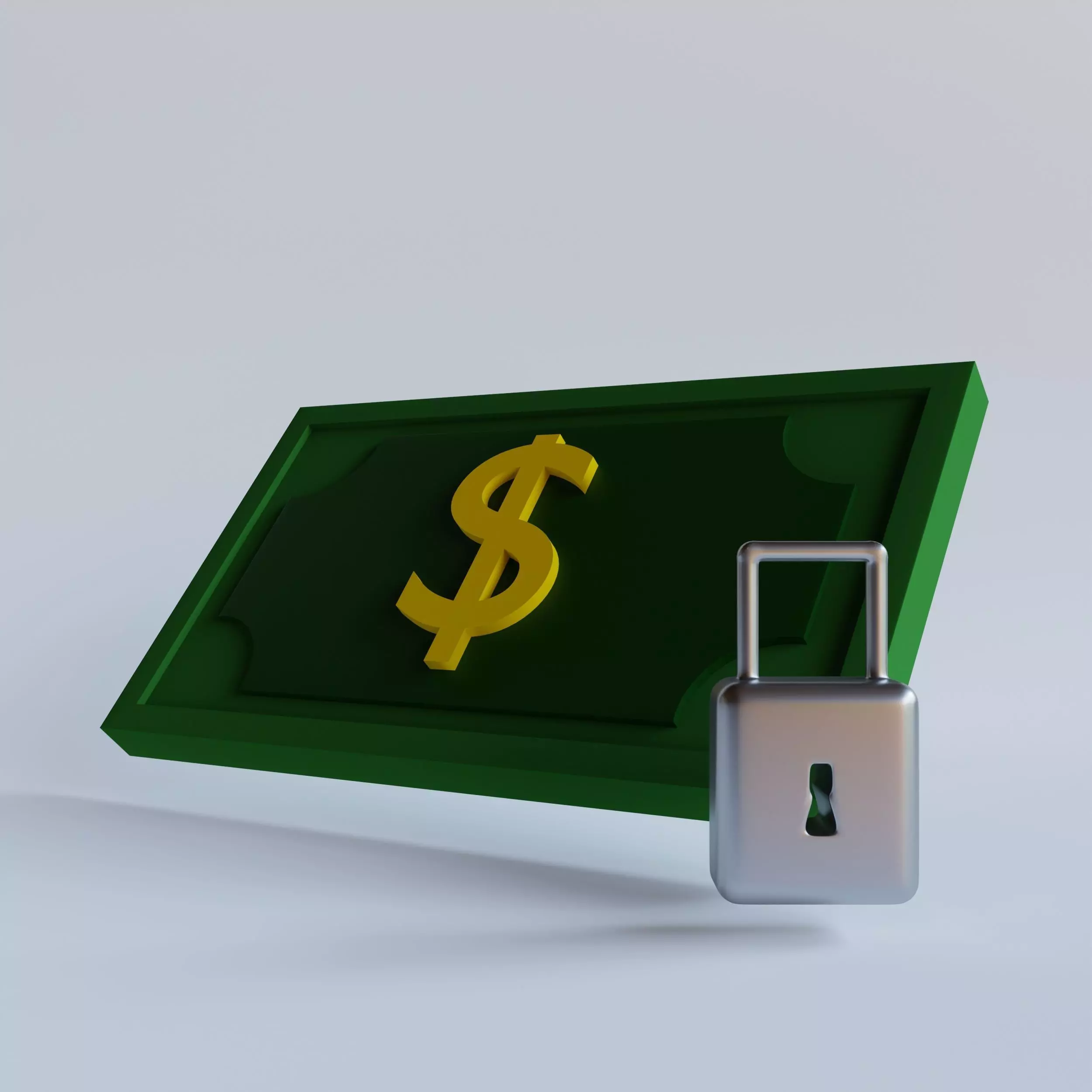 Security financial 3d icon Free 3D model_0
