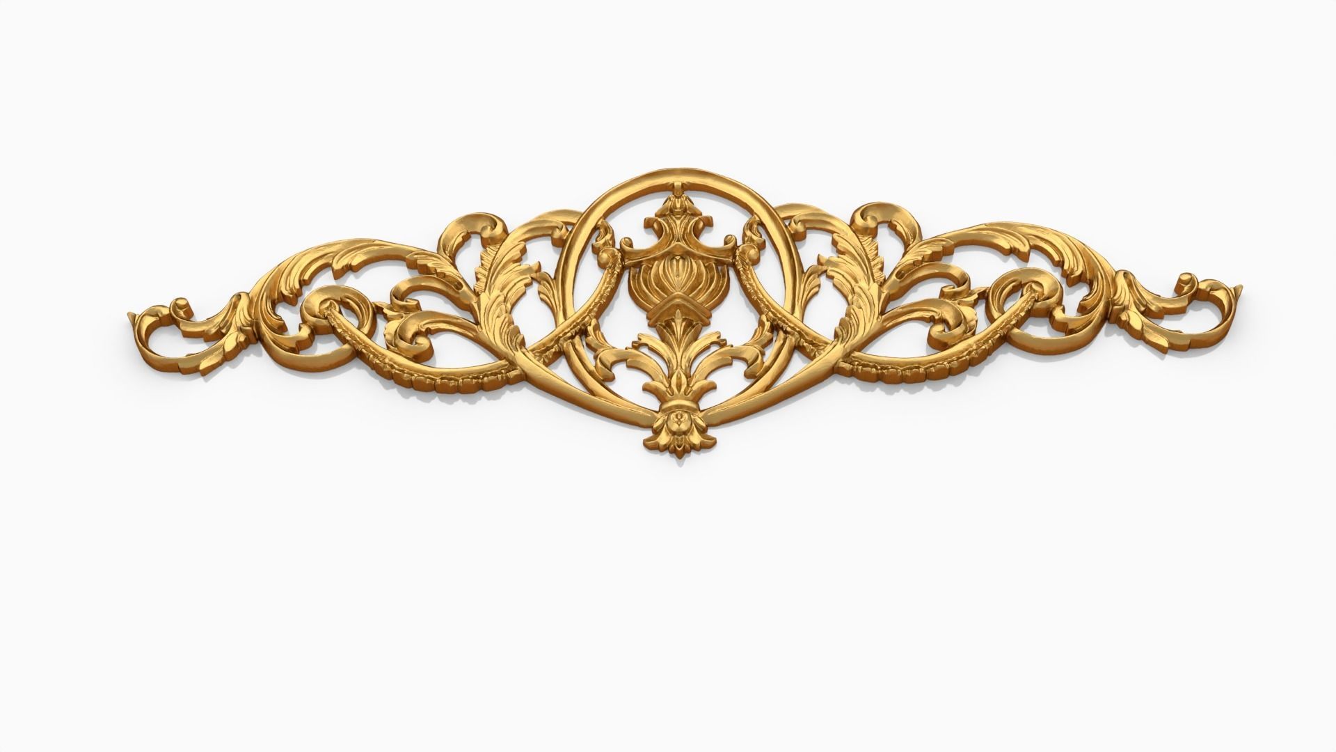 Classic decor ornament 105 3D model_3