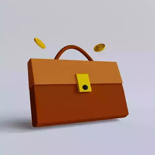 Bills financial in 3d Icon Free 3D model