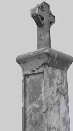 Grave Celtic Monument blender Cross GraveStone  blender V2 3D model