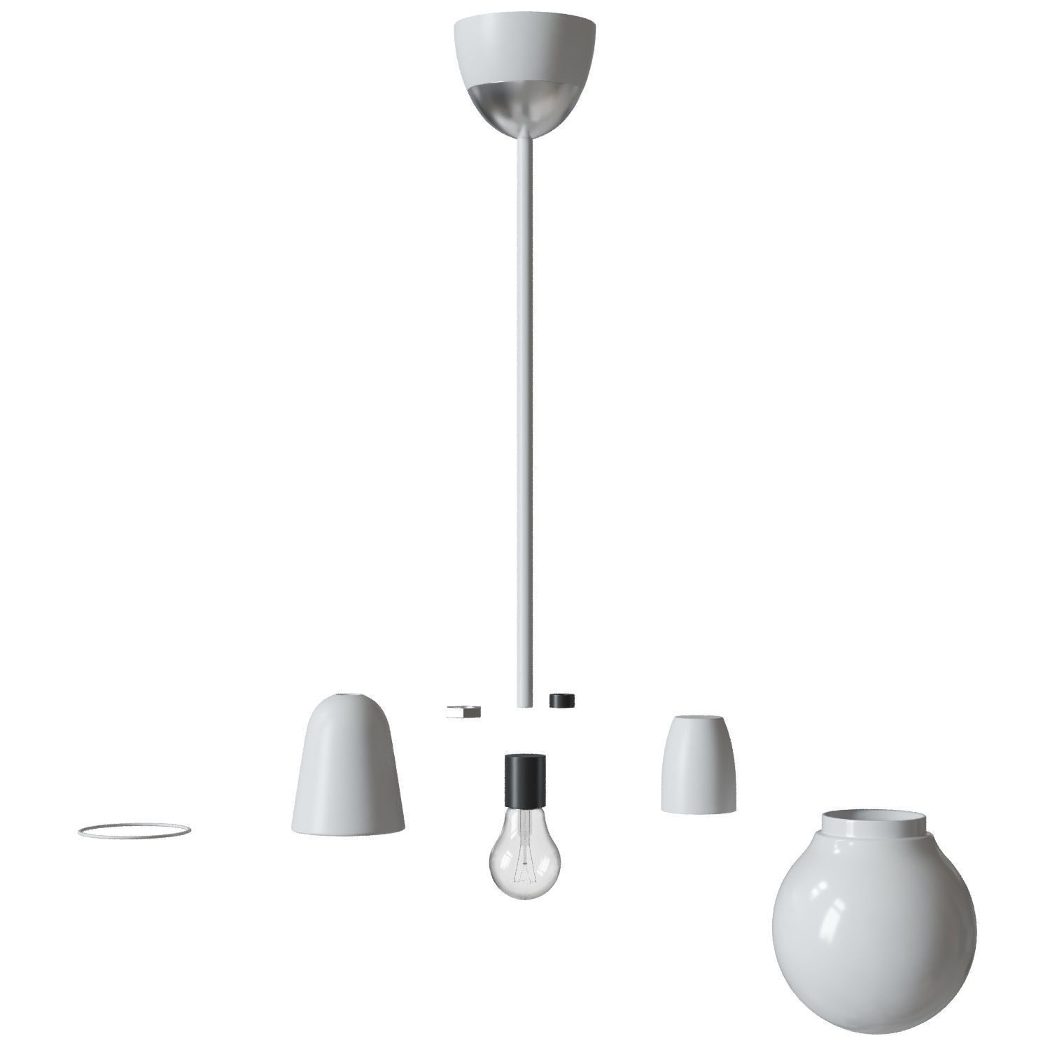 Bulb Fiction Pendant 3D model_1