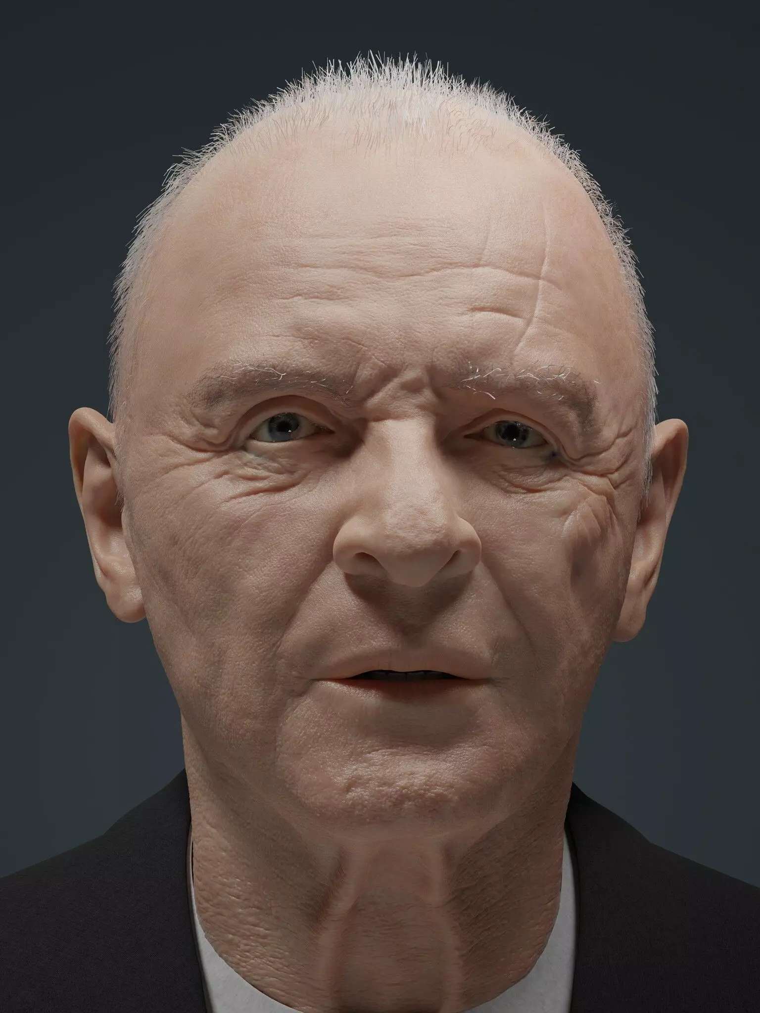 Anthony Hopkins potrait blender 3D model_0