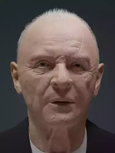 Anthony Hopkins potrait blender 3D model