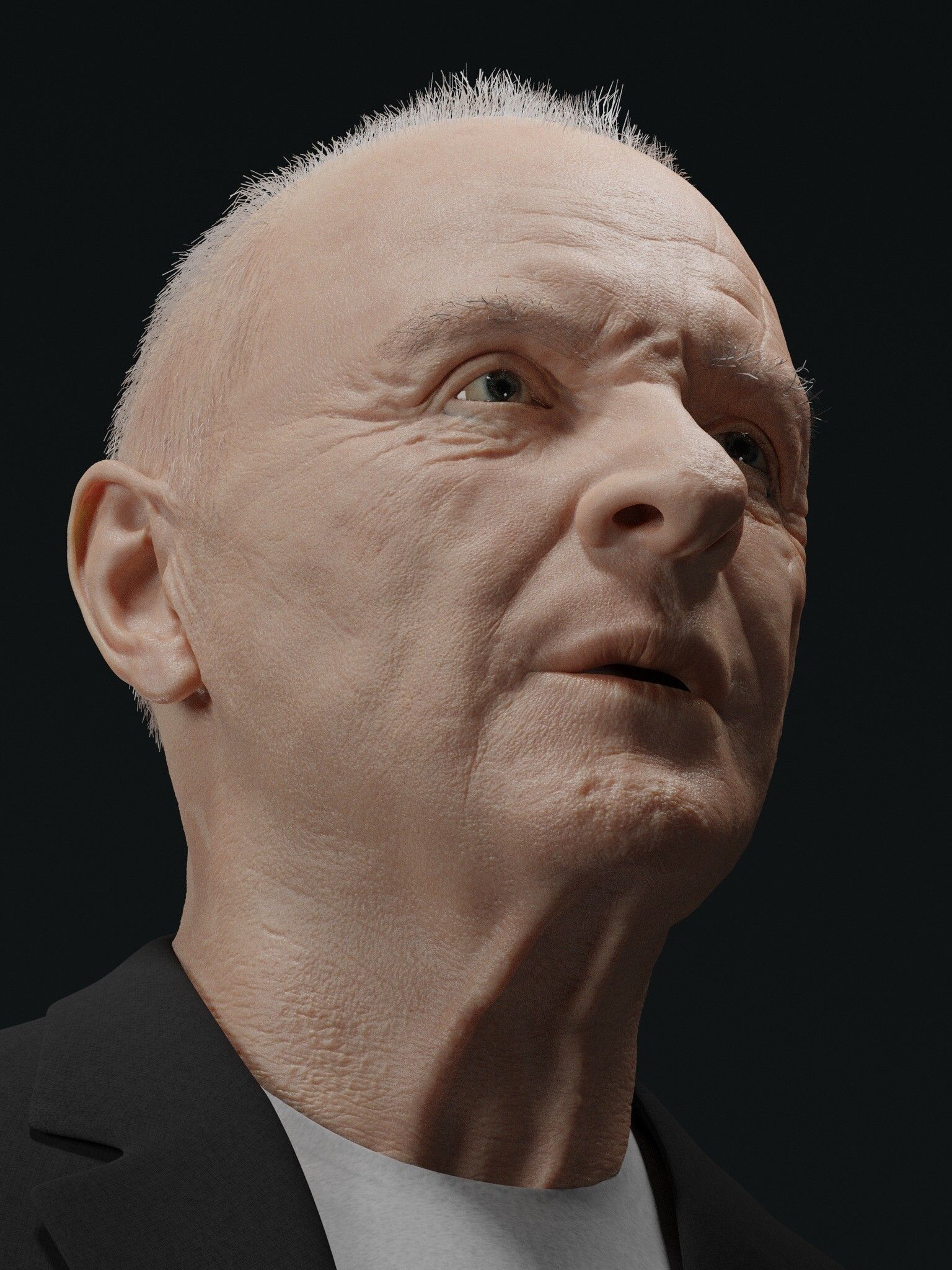 Anthony Hopkins potrait blender 3D model_5