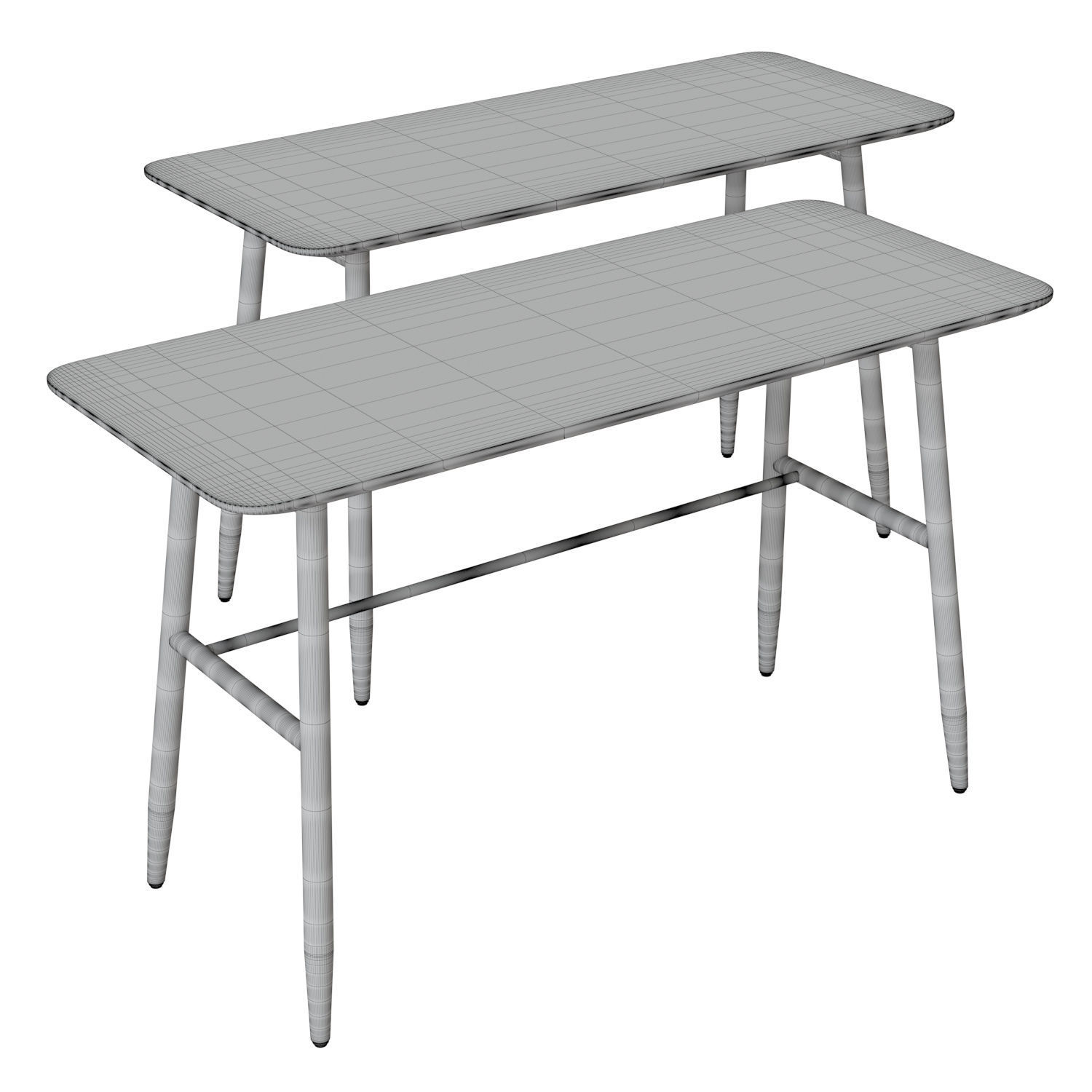 Icha Desk 3D model_4