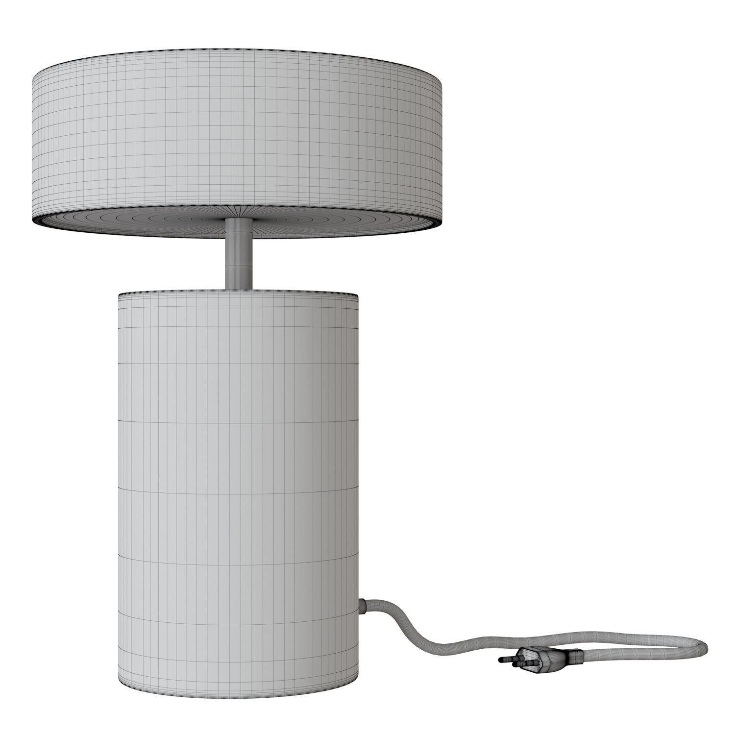 Coloumn Table Lamp 3D model_4