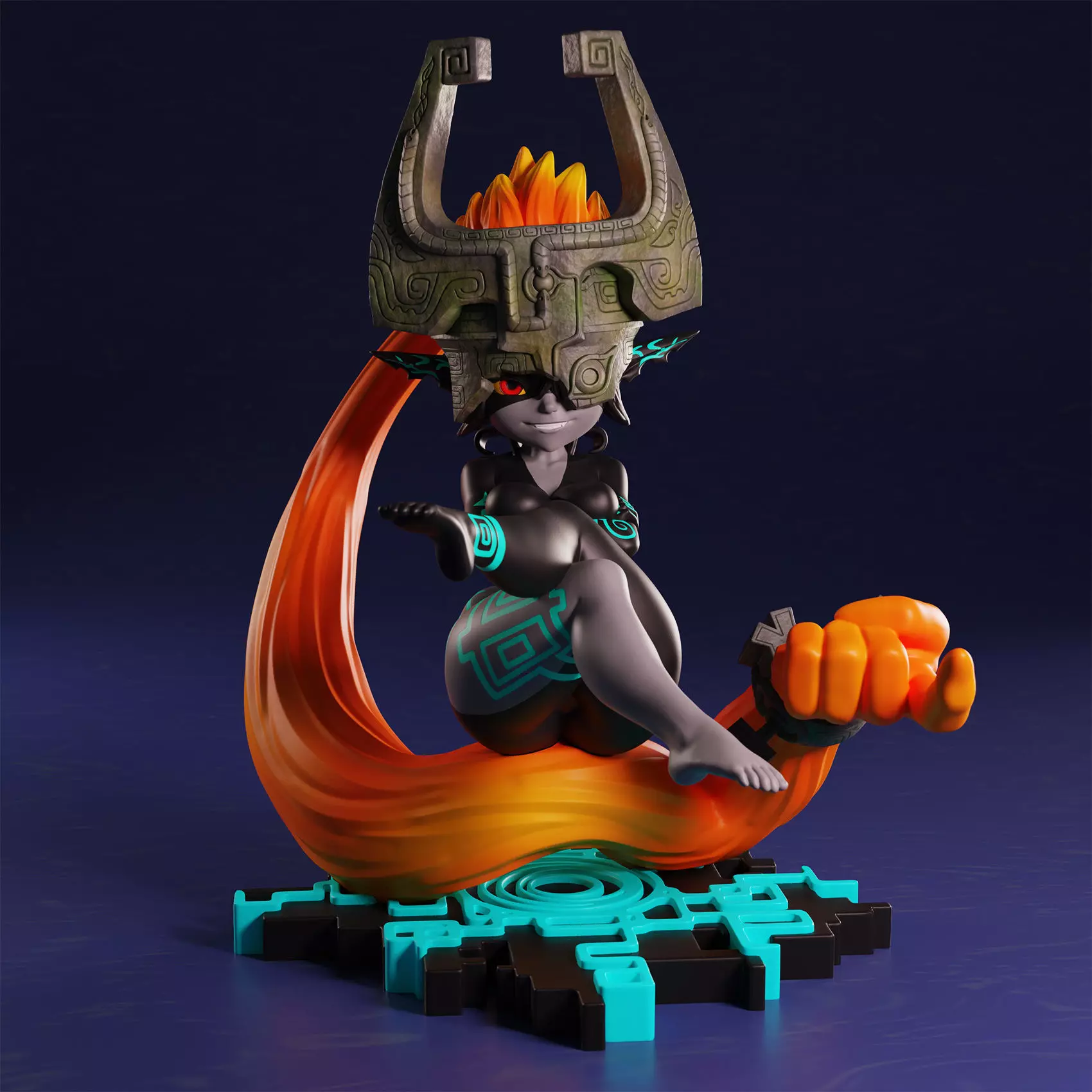 Twilight Princess Midna Imp form 3D print model_0