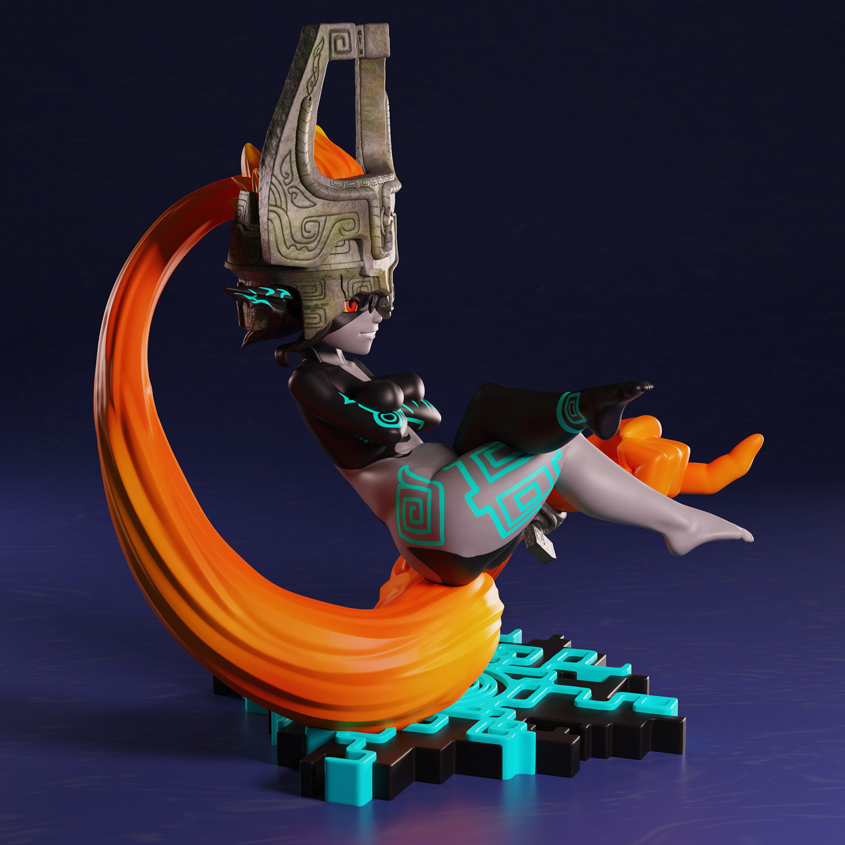 Twilight Princess Midna Imp form 3D print model_2