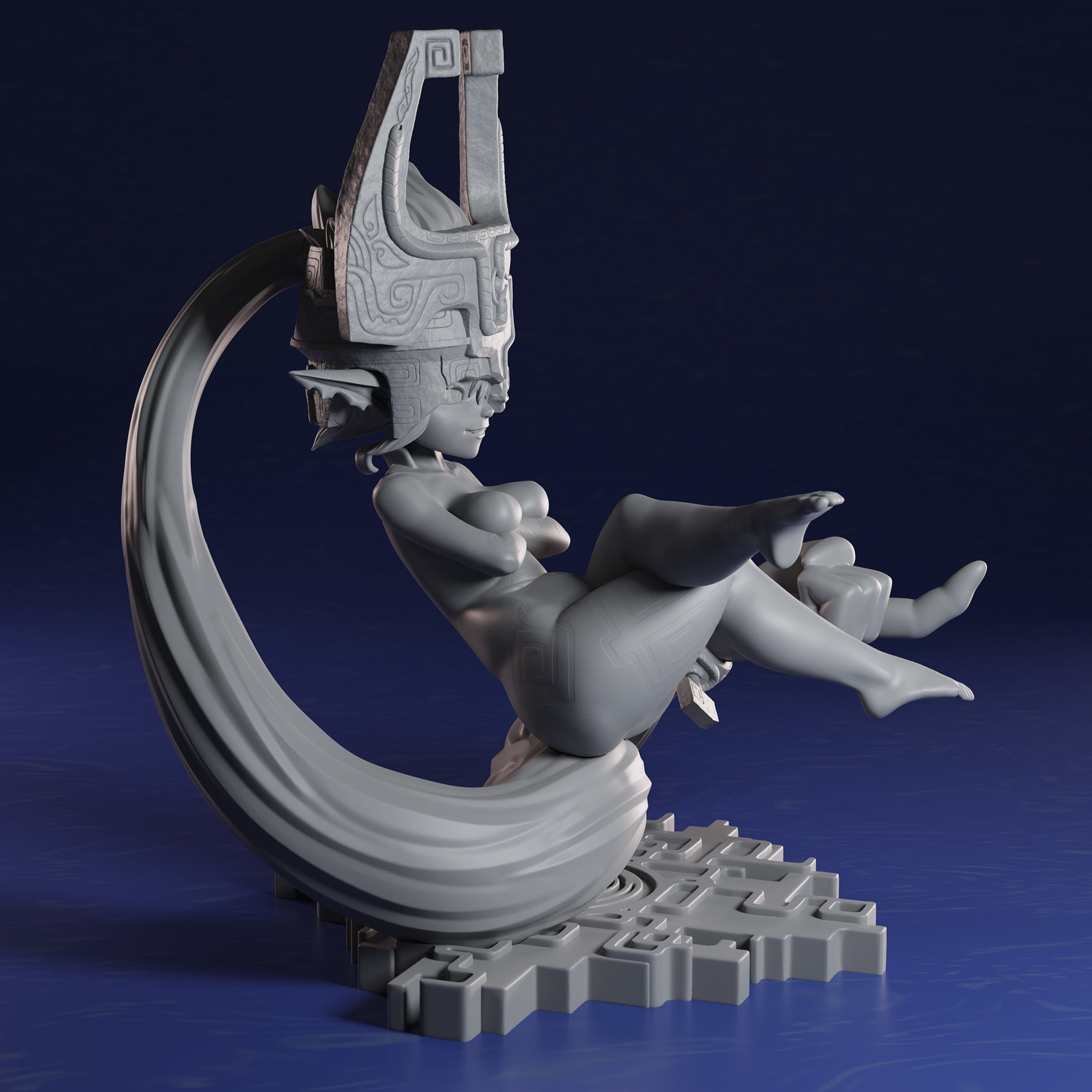 Twilight Princess Midna Imp form 3D print model_3