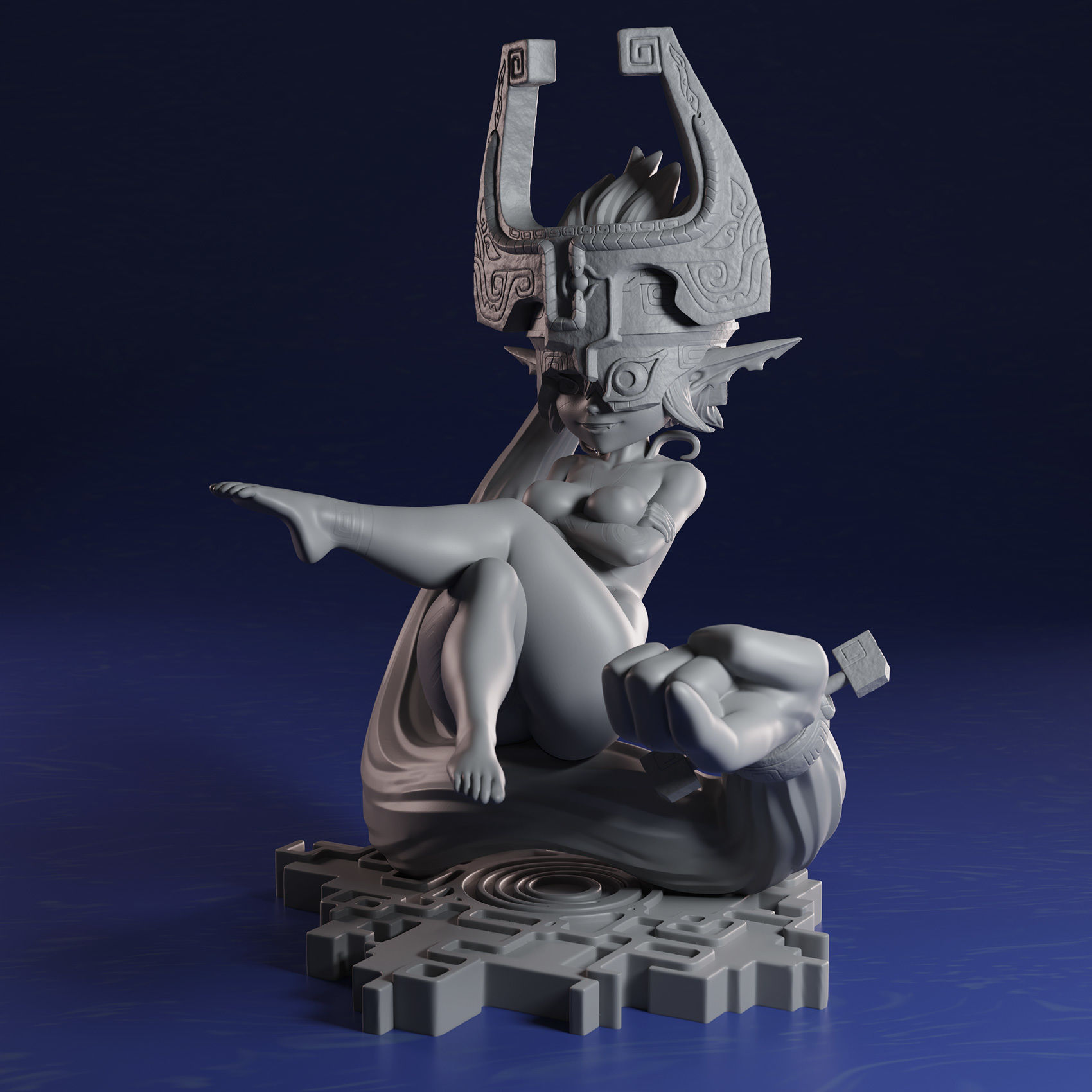 Twilight Princess Midna Imp form 3D print model_9