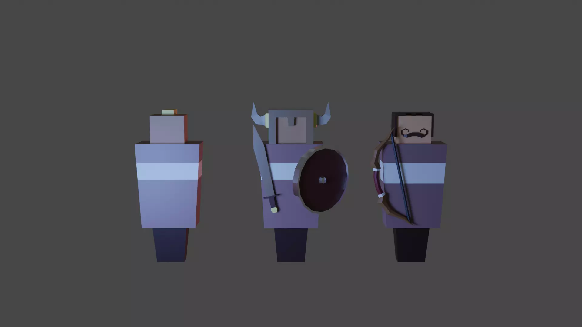 3D model Low Poly Soldier Set For Strategy Games VR / AR / low-poly ...