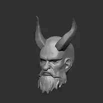 Male Krampus Mask