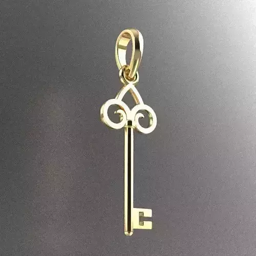 Pendant Tiffany Key  3D print model