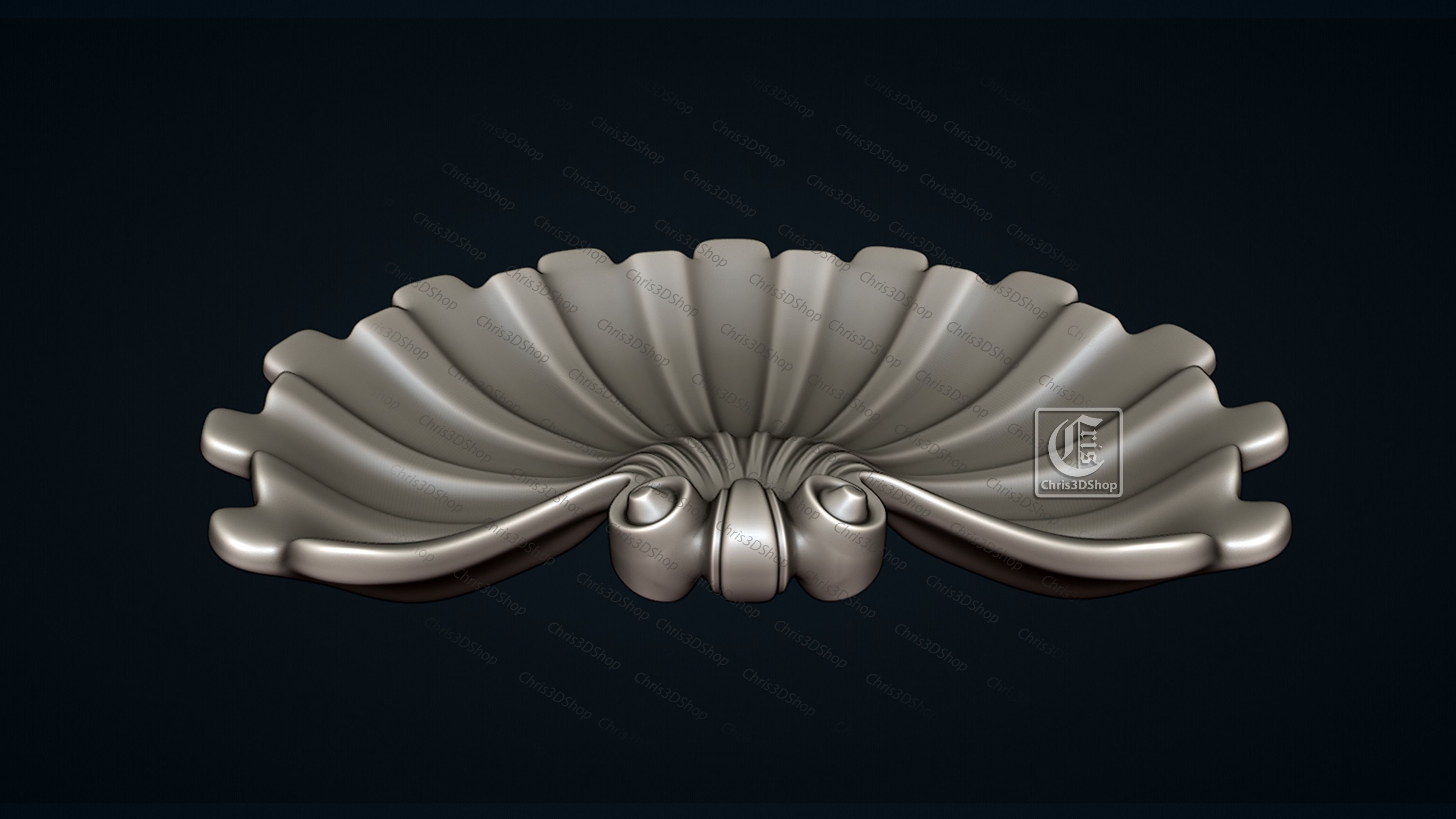 Decorative Tray Bowl - 3D STL files for CNC and 3D Printer 3D print model_3