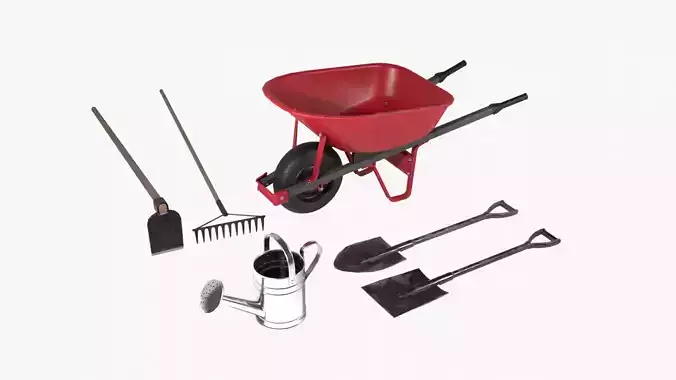 Garden tools 3D model