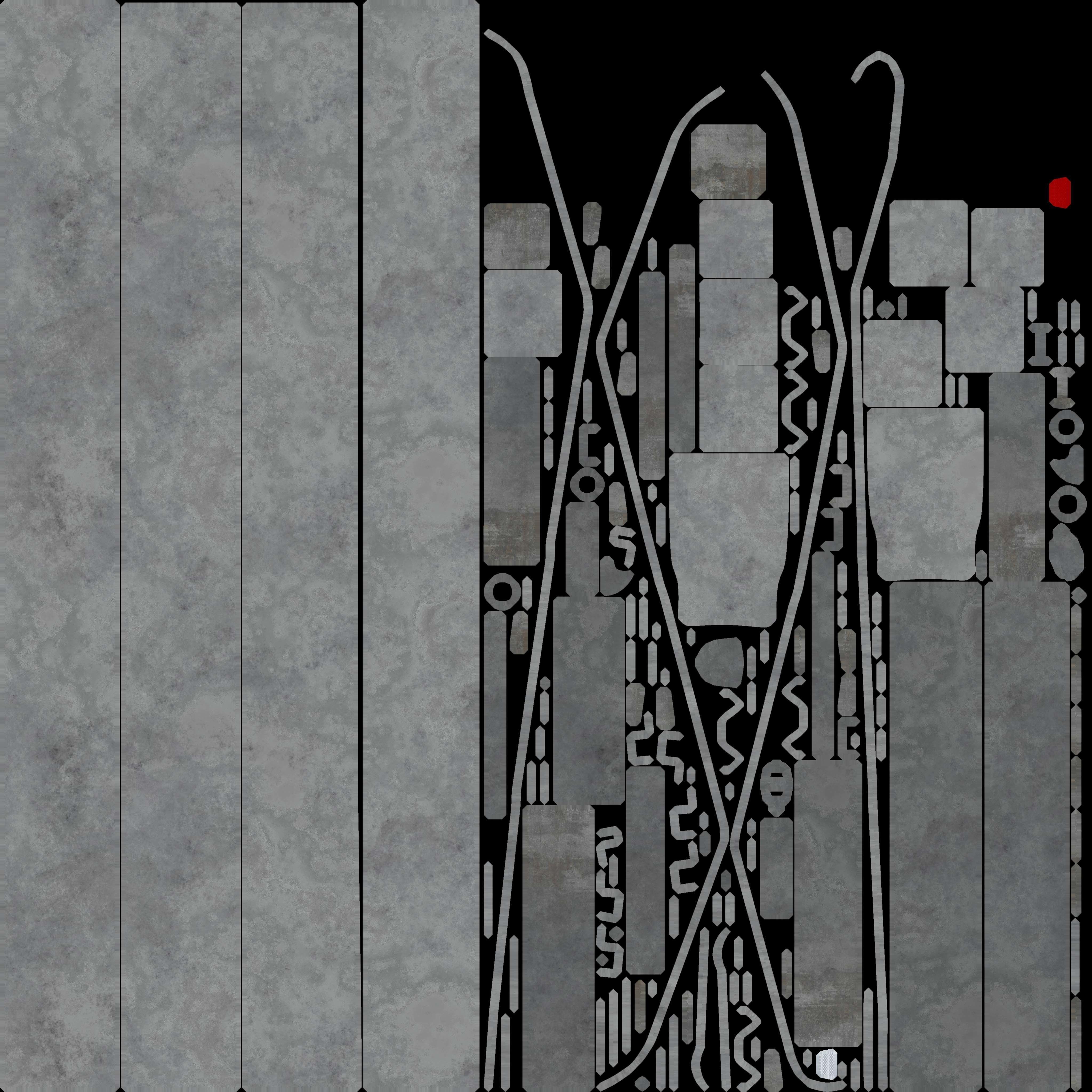 Road guard rails set 3D model_21
