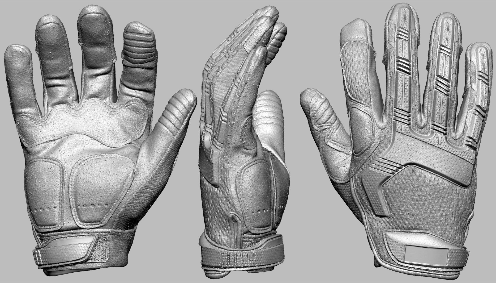 Tactical Gloves 008 Low-poly 3D model_13