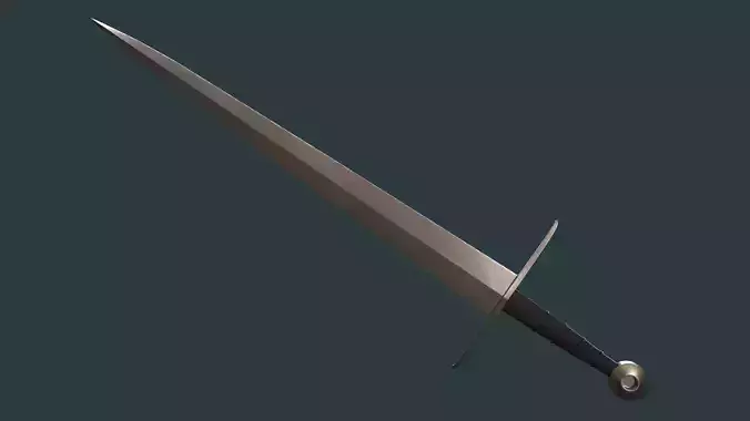 Albion Alexandria Medieval Sword PBR game ready Low-poly 3D model