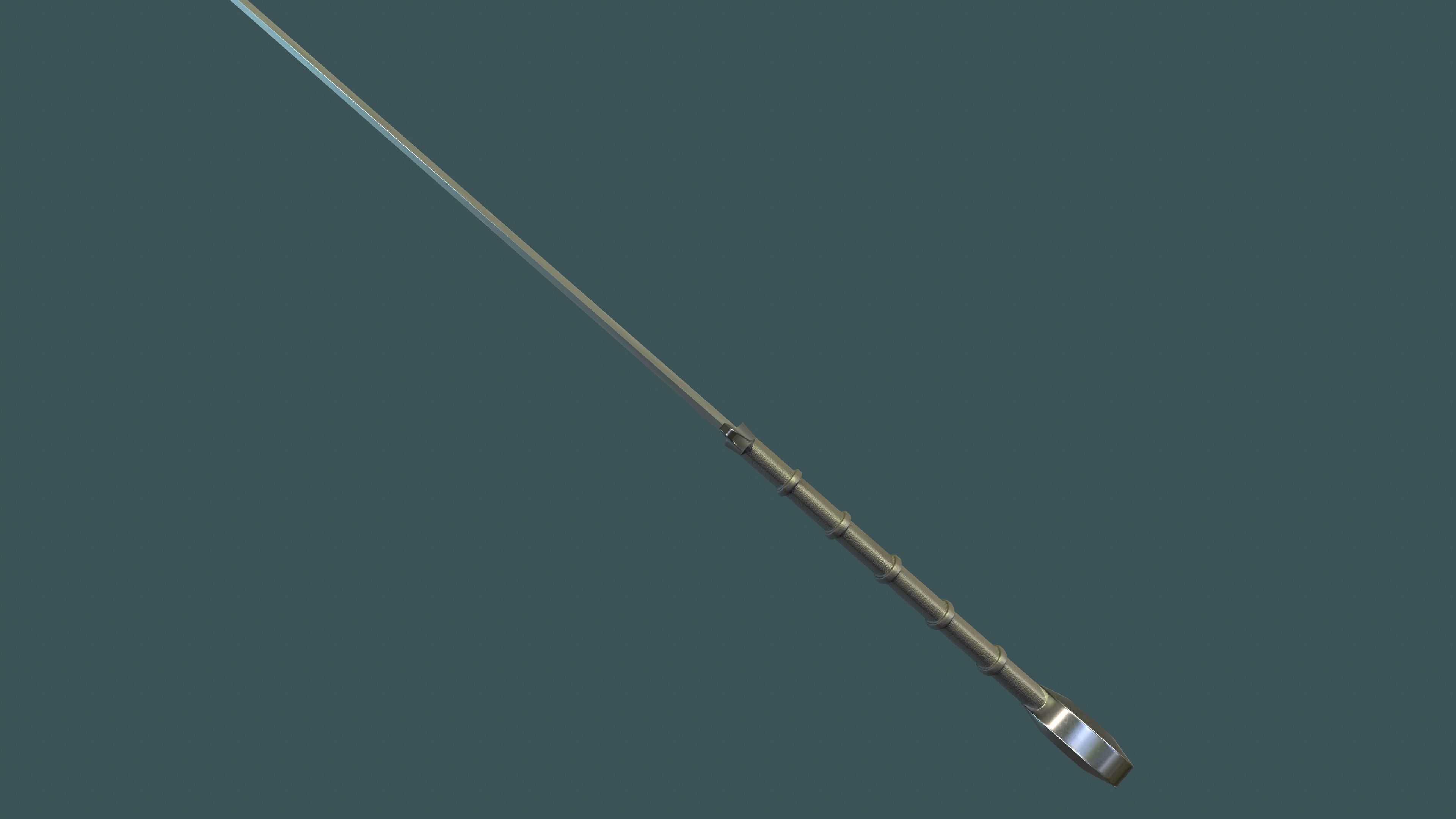 Albion Alexandria Medieval Sword PBR game ready Low-poly 3D model_4