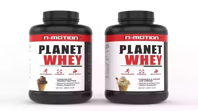 Protein Powder 3D model