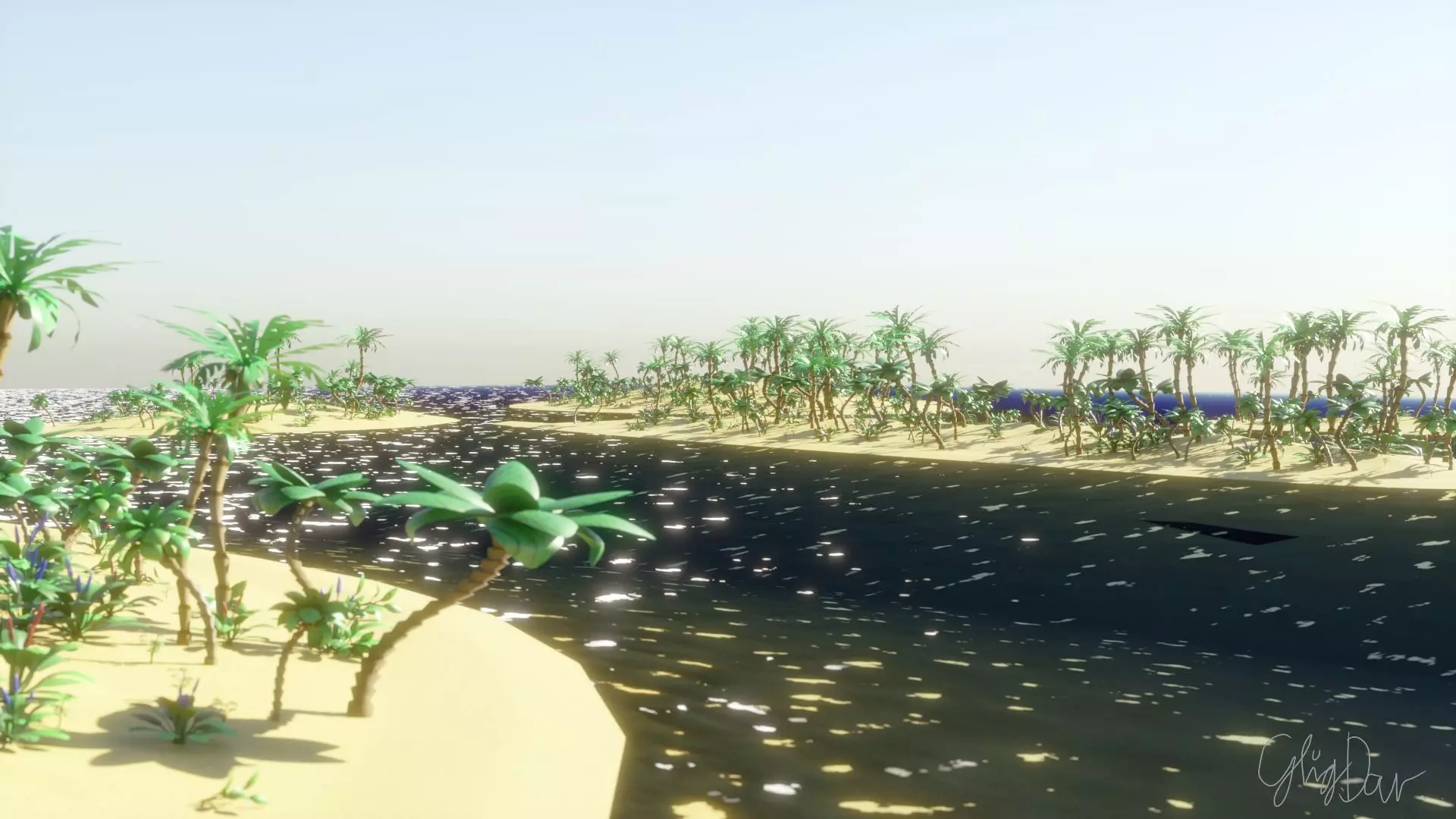 Semi-procedural island generator Free 3D model