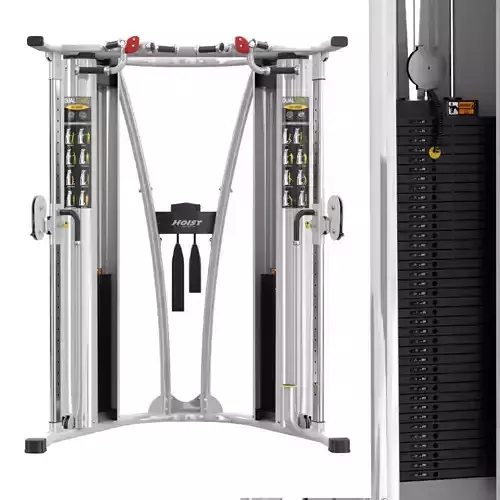 HD 3000 DUAL PULLEY FUNCTIONAL TRAINER 3D model