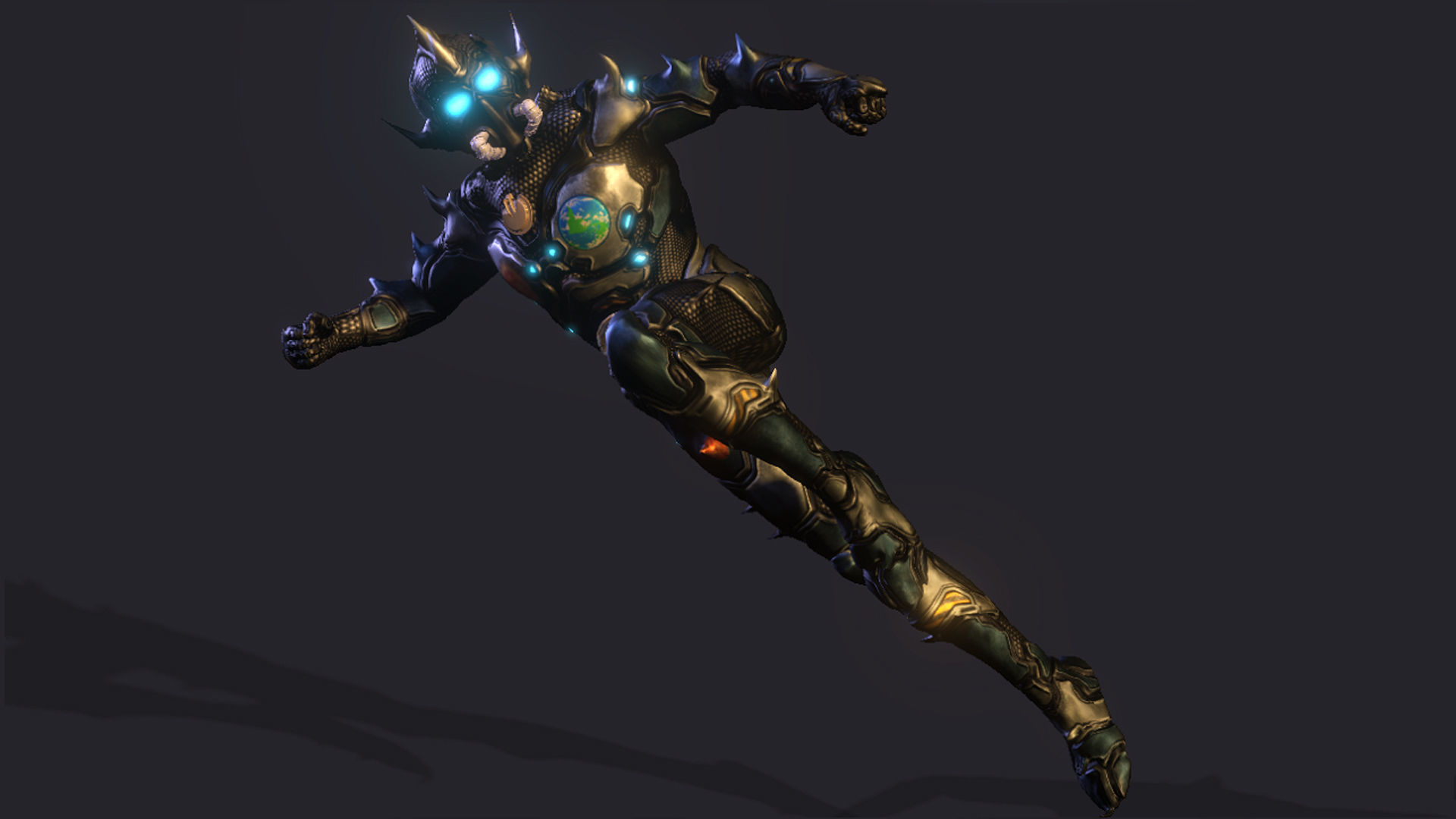 Space Warrior High quality character full Rigged and Animated 3D model_3