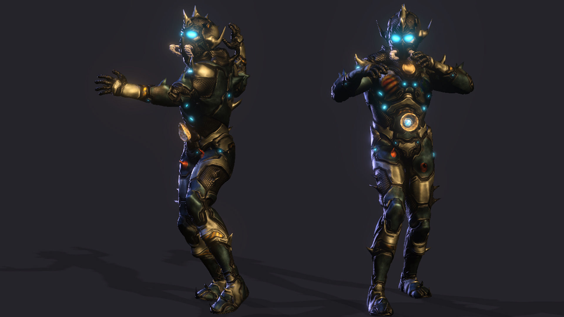 Space Warrior High quality character full Rigged and Animated 3D model_5