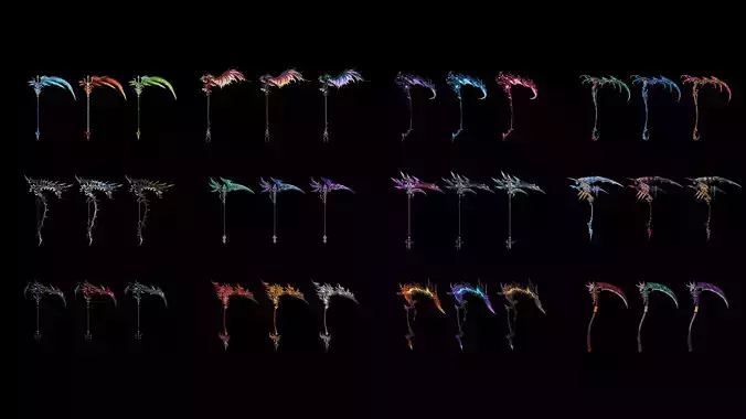 36 - Fantasy Scythes Collection 