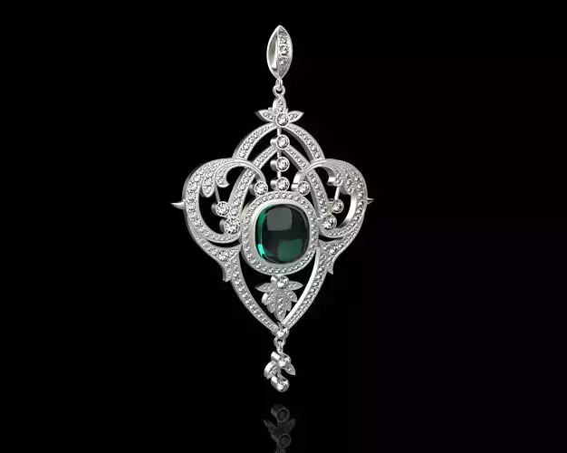 Women Luxury Pendant N3 3D print model