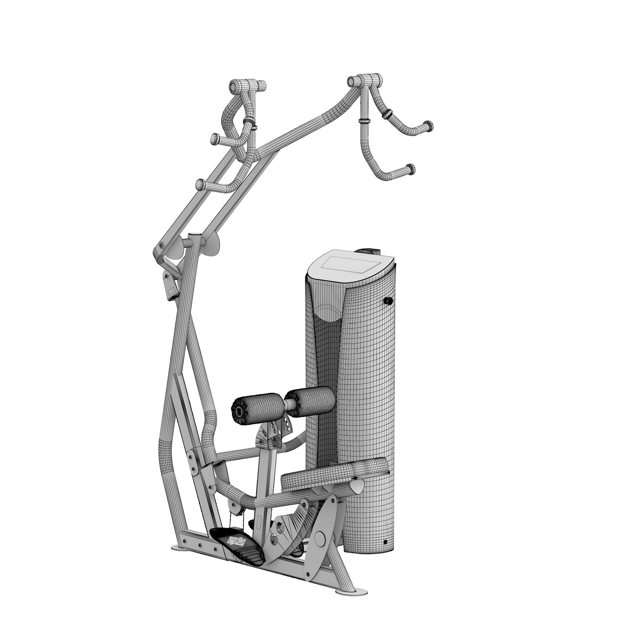 RS-1201 LAT PULLDOWN 3D model_7