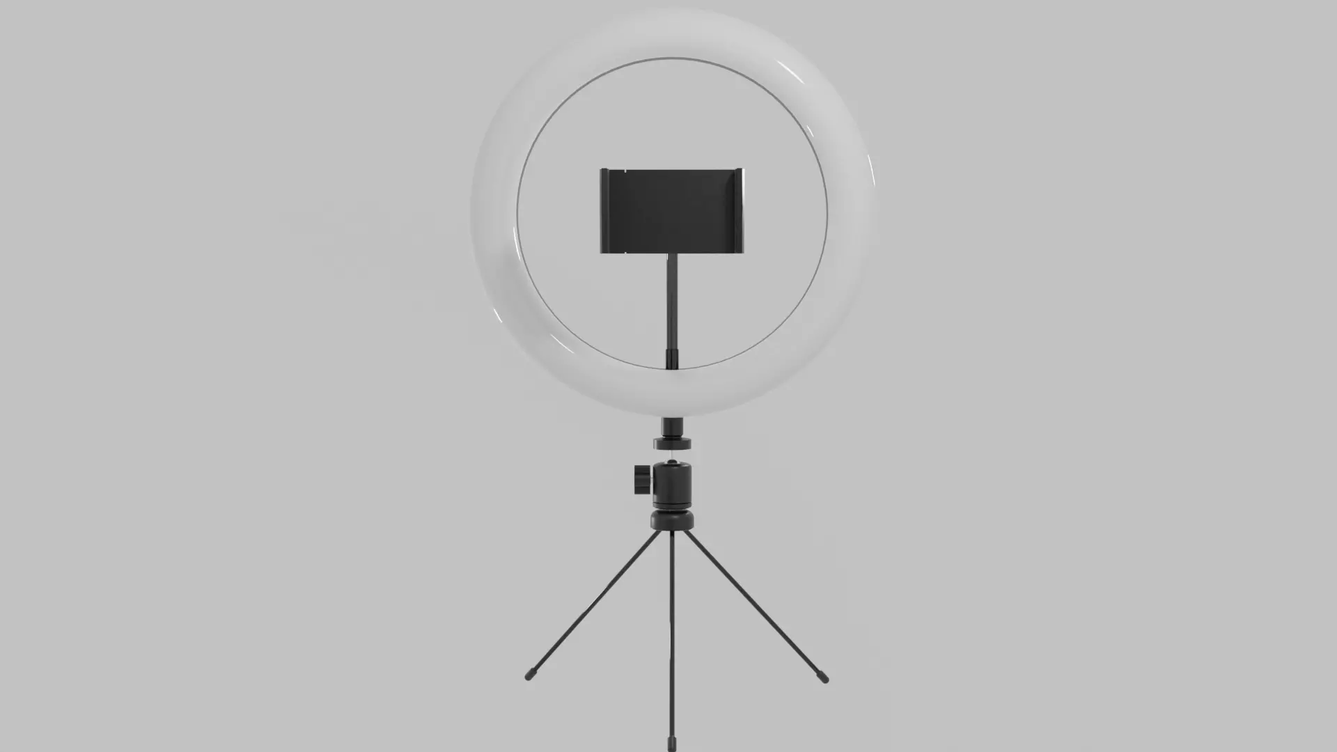 Ring light-phone clip PBR low-poly game ready Low-poly 3D model