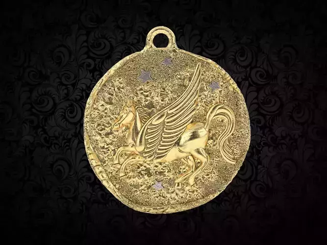 Pegasus horse pendant  3D print model