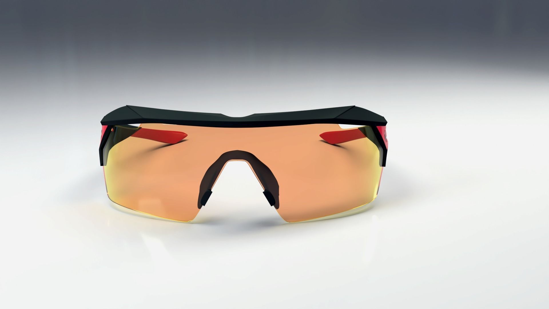 Nike Hyperforce Elite sport sunglasses Low-poly 3D model_3