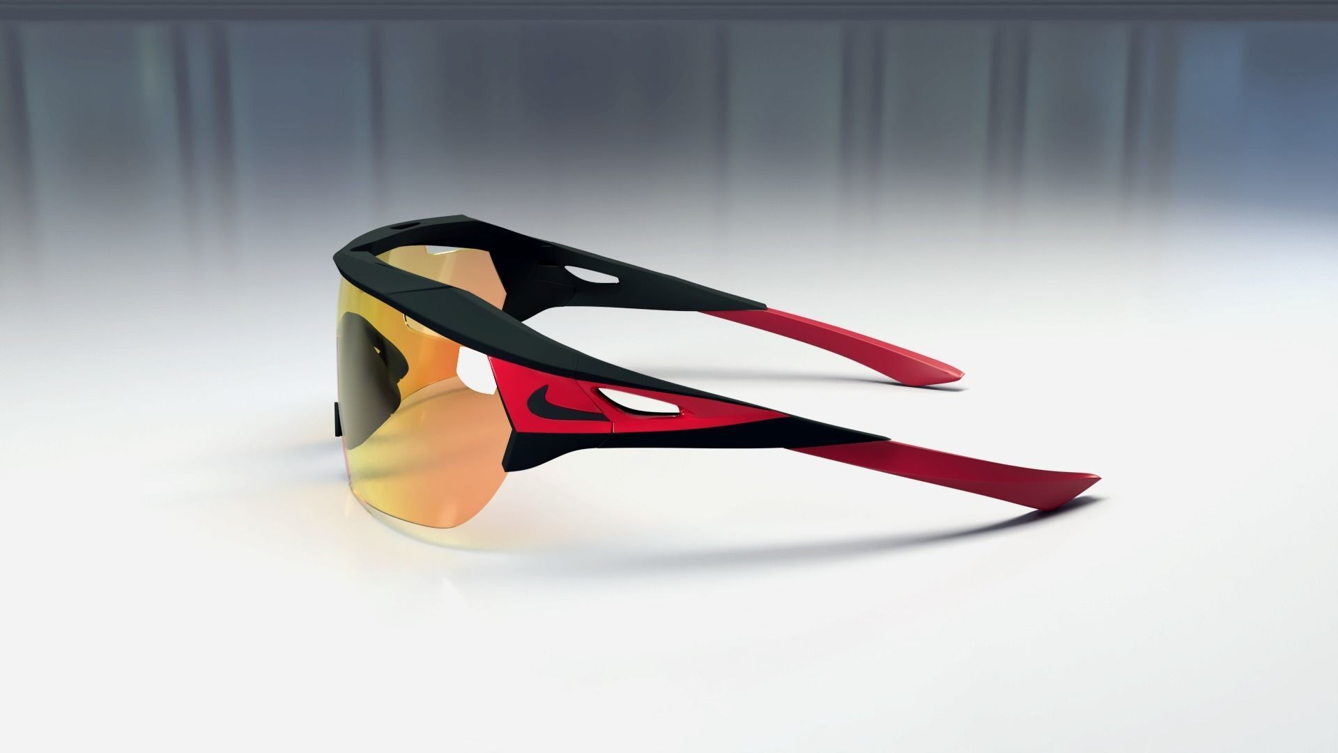 Nike Hyperforce Elite sport sunglasses Low-poly 3D model_1