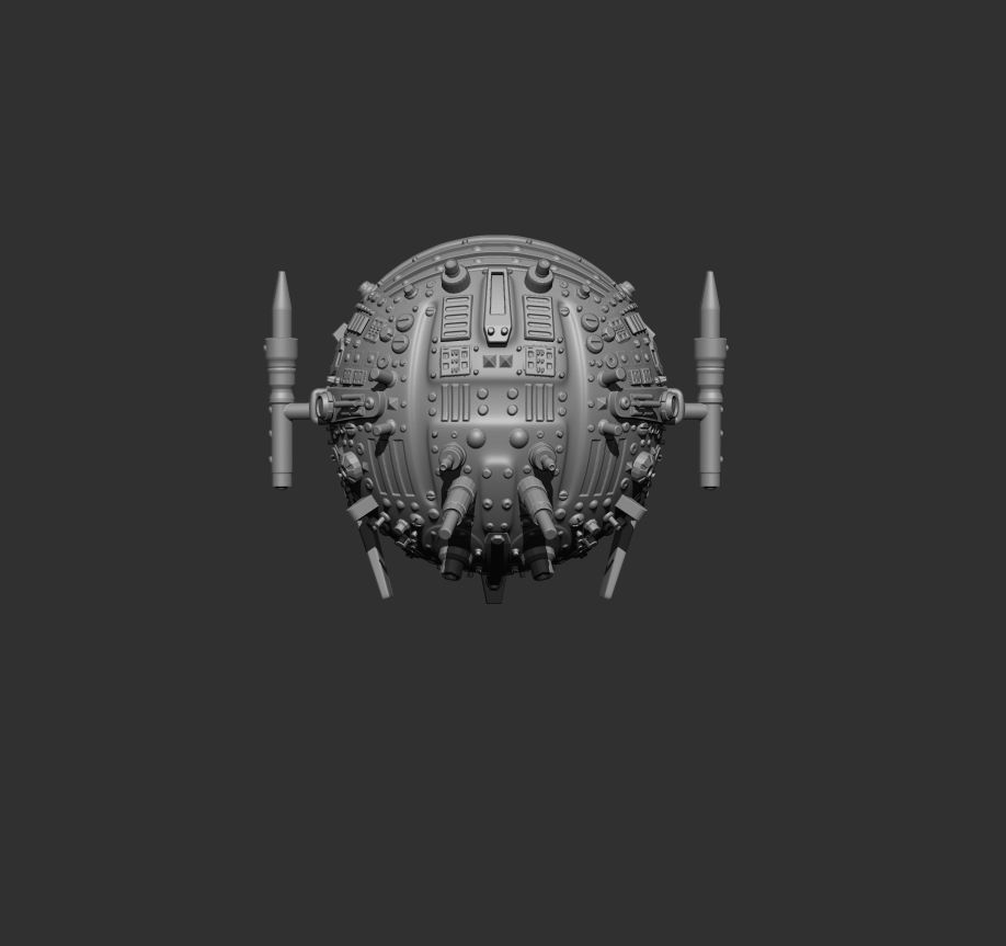 Sci Fi drone c5x seek and obliterate 3D print model_6