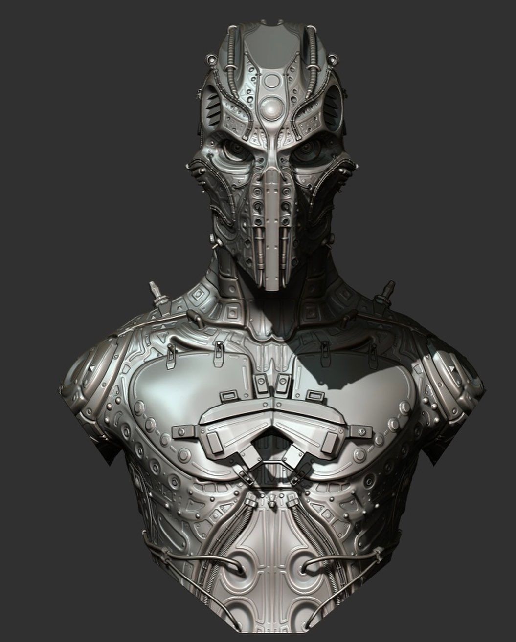 C5X Recon Bust 3D print model_3