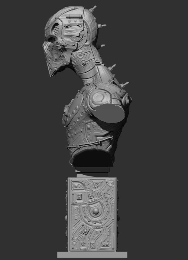 C5X Recon Bust 3D print model_9