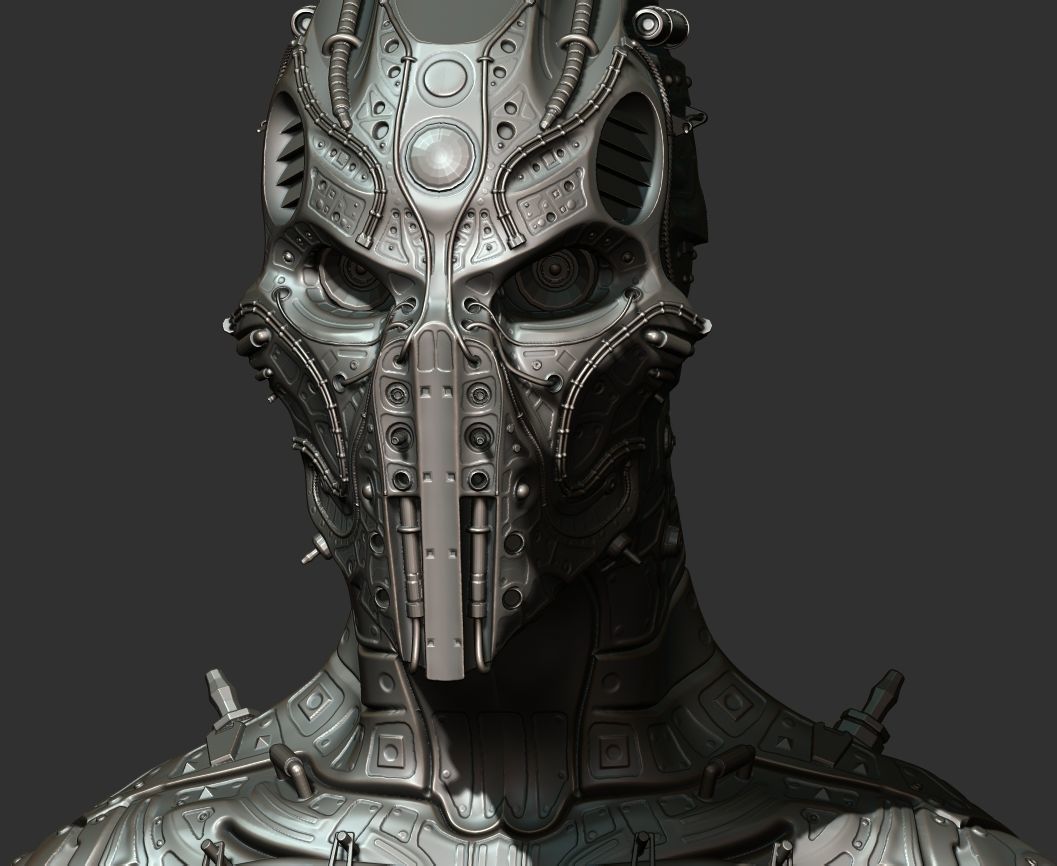 C5X Recon Bust 3D print model_4