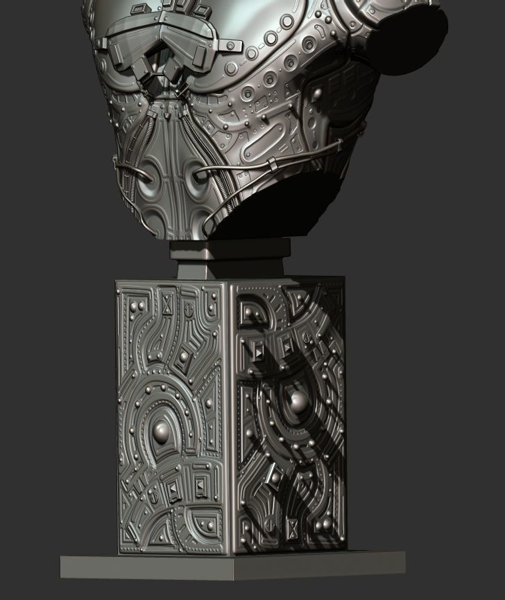 C5X Recon Bust 3D print model_5