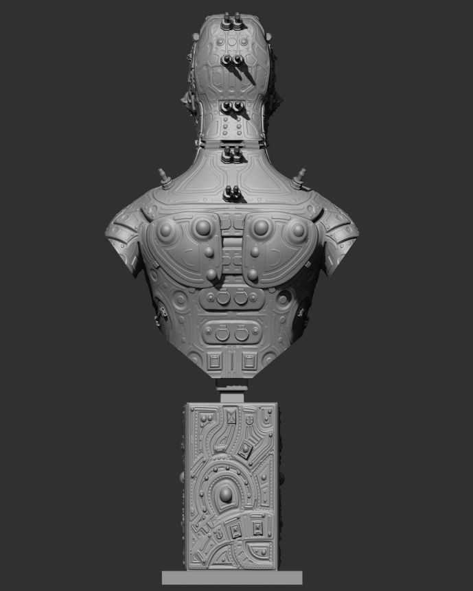 C5X Recon Bust 3D print model_8