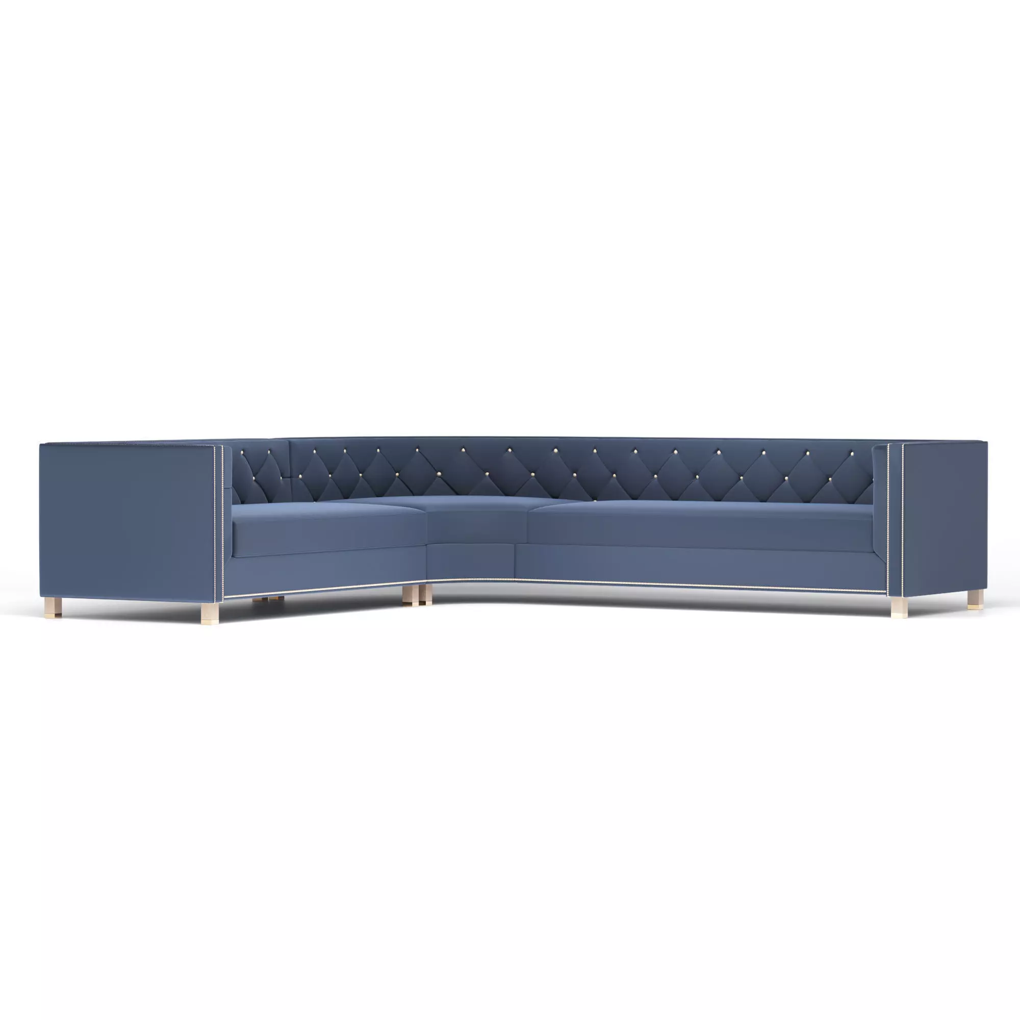 Hollywood Curved Sectional 3D model